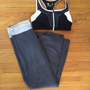 Lululemon Heather & Silver Spoon Groove Yoga Pants